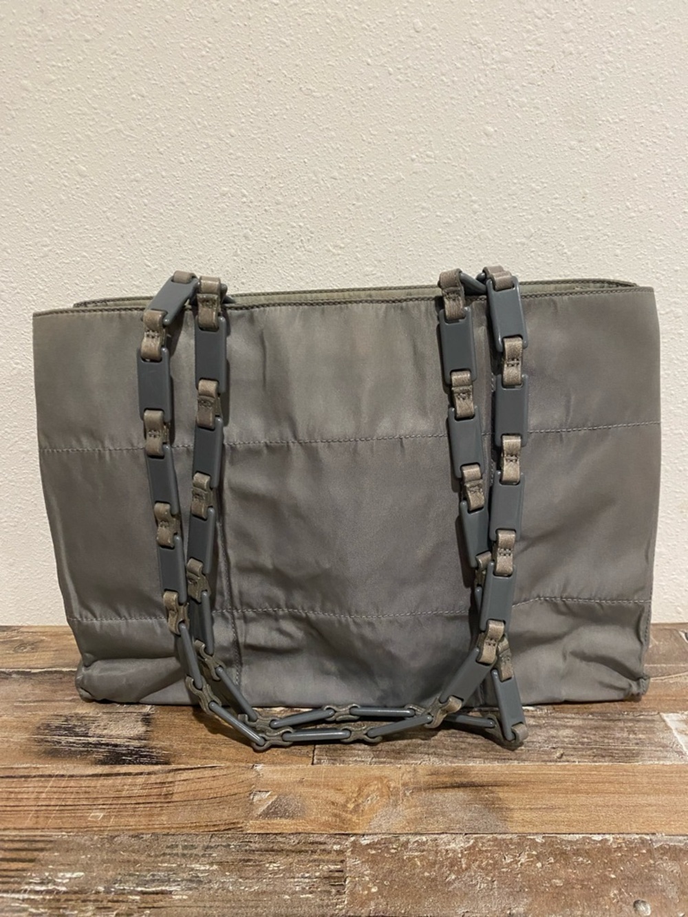 Prada Grey Nylon Tote Bag with COA - Picture 4 of 16